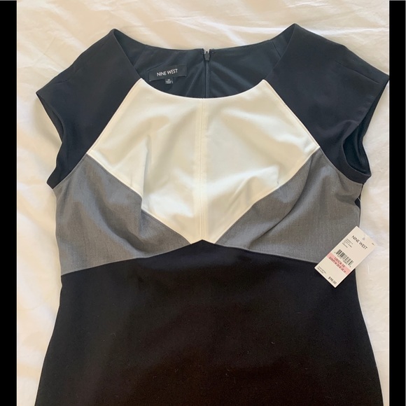 NWT Nine West color blocked dress - Picture 2 of 6